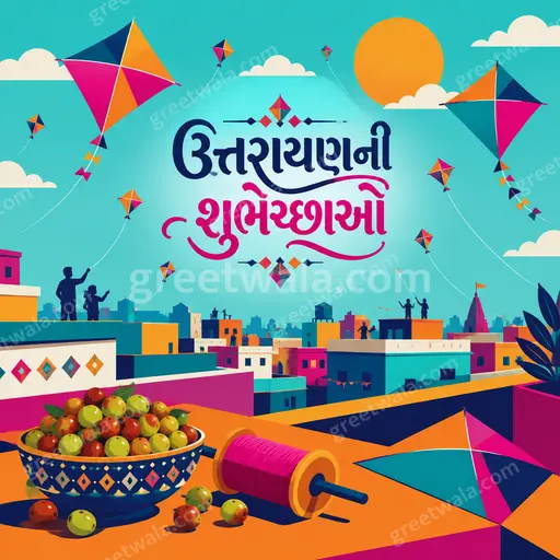 makar_sankranti greeting — ઉત્તરાયણની શુભેચ્છાઓ